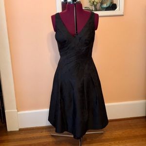 WHBM Black Brocade dress